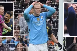 Haaland đá hỏng phạt đền khiến Man City đánh rơi chiến thắng