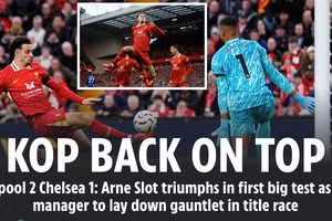 Liverpool thắng kịch tính Chelsea, tiếp tục giữ ngôi đỉnh bảng 