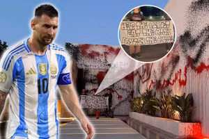 Chùm ảnh: Biệt thự 9 triệu bảng của Messi bị phá hoại 