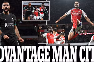 Arsenal và Liverpool chia điểm, Man City hưởng lợi 