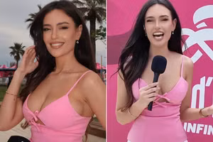 Thời trang táo bạo của nữ MC giải đua xe đạp nhận 'mưa' lời khen