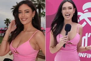 Thời trang táo bạo của nữ MC giải đua xe đạp nhận 'mưa' lời khen