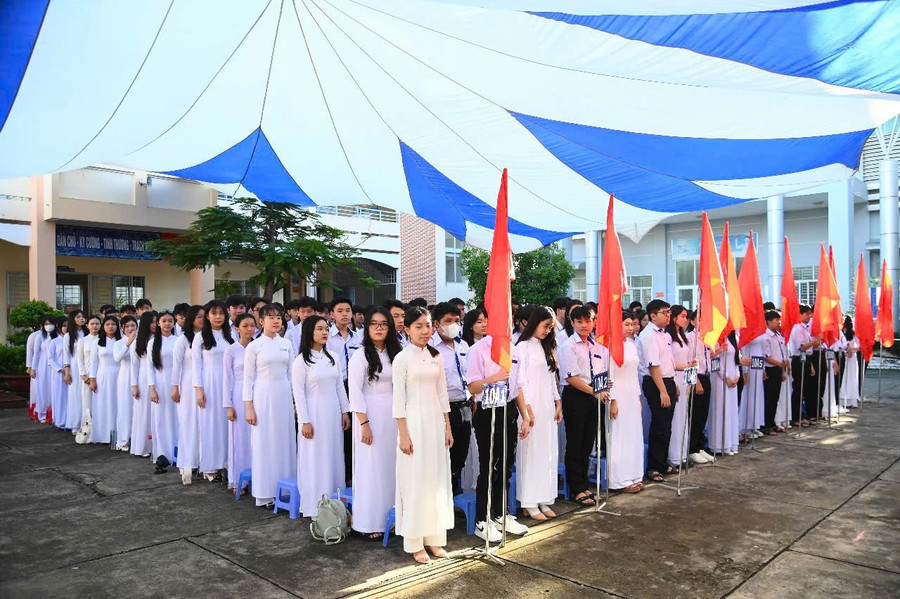 Học sinh TP Cần Thơ trong ngày khai giảng năm học 2025 - 2026.