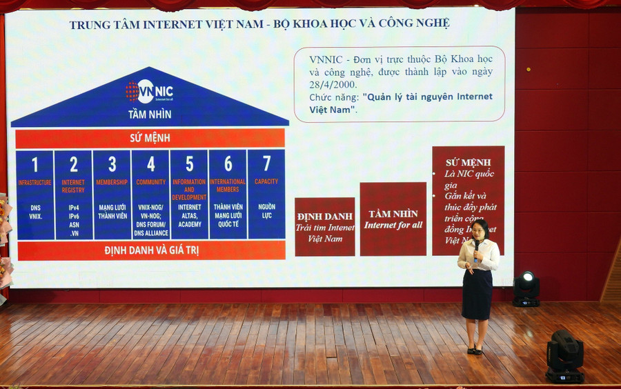 Đại diện VNNIC giới thiệu về các dịch vụ số sử dụng tên miền quốc gia “.vn”. dhcl-ten-mien-1.jpg