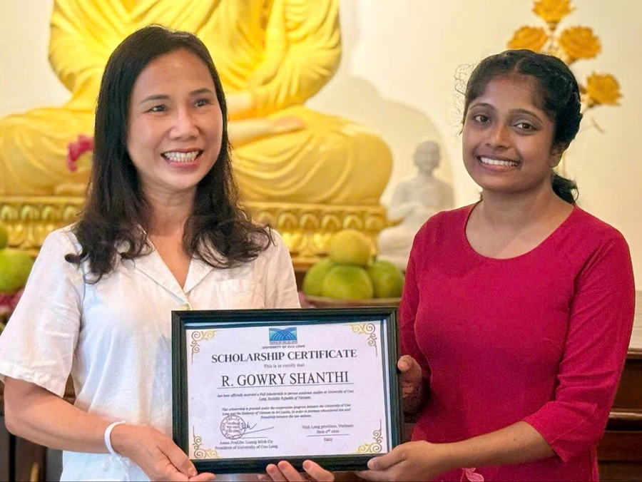 Trường ĐH Cửu Long cấp 5 suất học bổng toàn phần cho lưu học sinh Sri Lanka