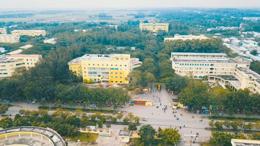 Một góc Trường ĐH Trà Vinh.