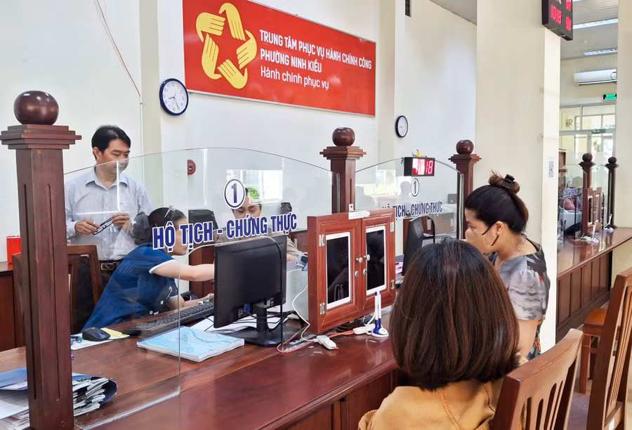 Trung tâm Phục vụ Hành chính công phường Ninh Kiều, TP Cần Thơ. (Ảnh minh hoạ)