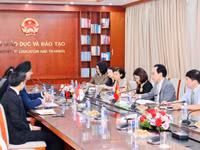 Tăng cường hợp tác giáo dục và đào tạo Việt Nam - Singapore