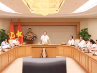 Phó Thủ tướng Lê Tiến Châu chủ trì buổi làm việc.