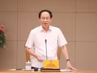 Phó Thủ tướng Lê Tiến Châu phát biểu tại buổi làm việc.