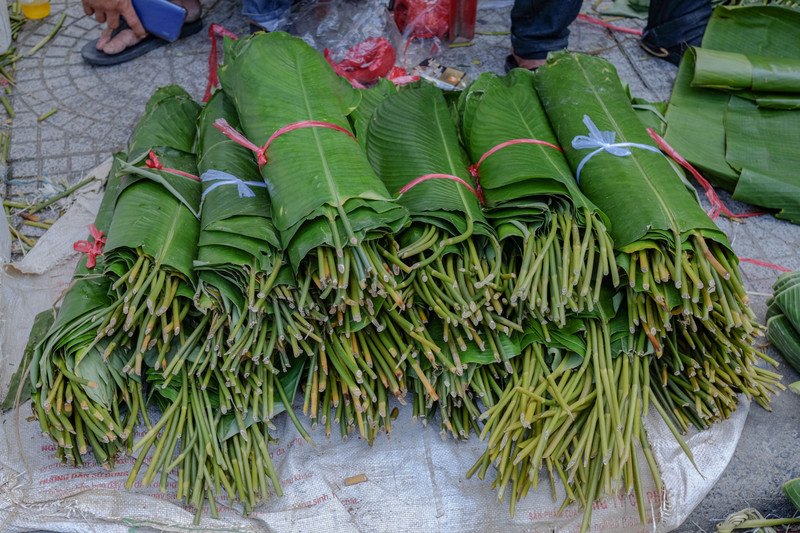 Chợ lá dong ở Đà Nẵng ế ẩm ngày giáp Tết