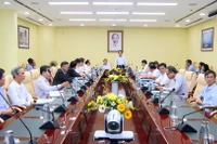 Bộ GD&ĐT làm việc với UBND TP Đà Nẵng về Dự án khu đô thị Đại học Đà Nẵng. (Ảnh: D.Hương)