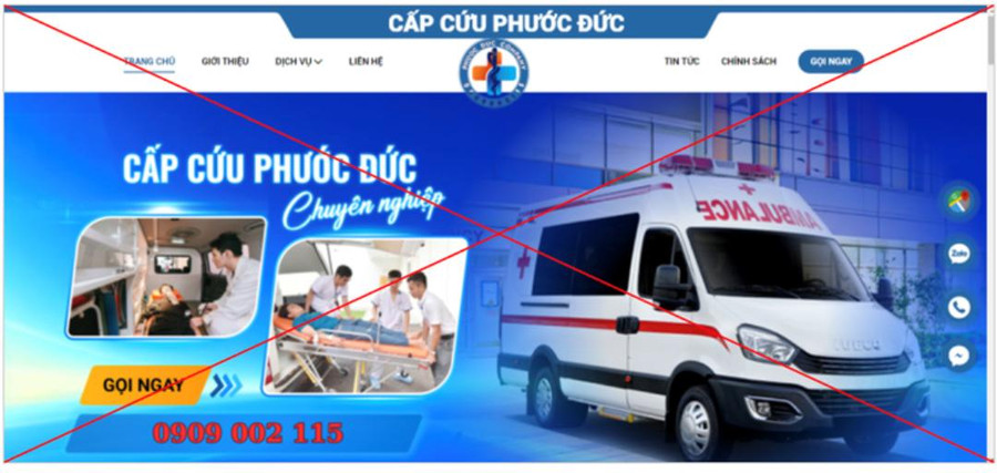 Công ty TNHH cấp cứu Phước Đức bị phạt 160 triệu đồng.