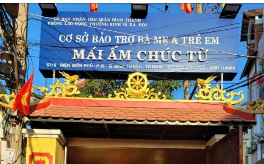 Mái ấm Chúc Từ (quận Bình Thạnh, TPHCM) bị đình chỉ 3 tháng. 