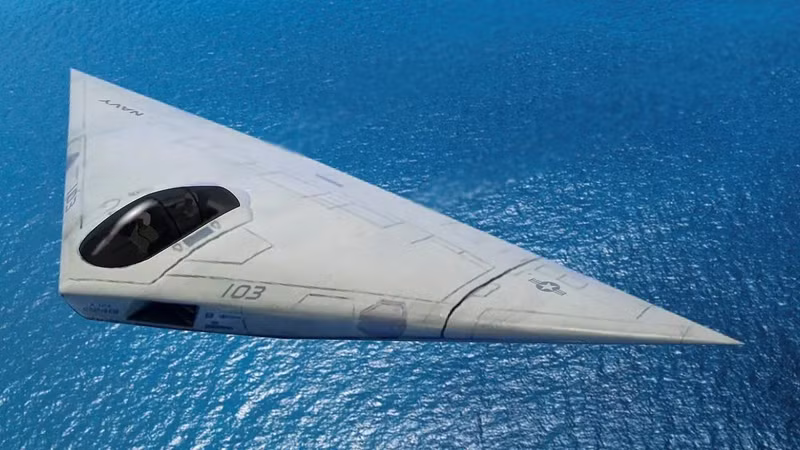 Douglas A-12 Avenger II. Máy bay tấn công hạm tàu tàng hình, thiết kế dạng “cánh bay” tam giác. Phát triển cuối Chiến tranh Lạnh, ngân sách giấu kín, chỉ vài kỹ sư biết. Dù không phục vụ, nó vẫn là biểu tượng bí mật. bi-mat-nhung-chien-co-khien-the-gioi-rung-dong-thoi-chien-tranh-lanh-11.jpg