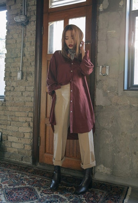 Mac dep va sang voi mau do Bordeaux - Anh 6