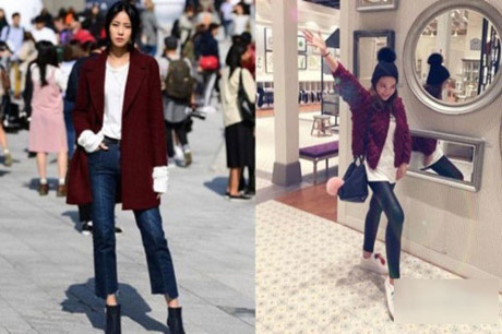 Mac dep va sang voi mau do Bordeaux - Anh 7