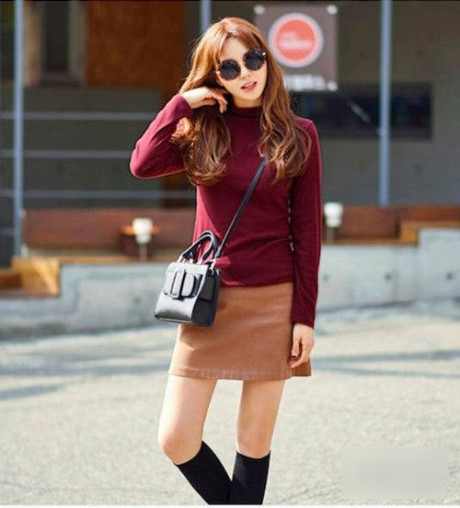 Mac dep va sang voi mau do Bordeaux - Anh 5