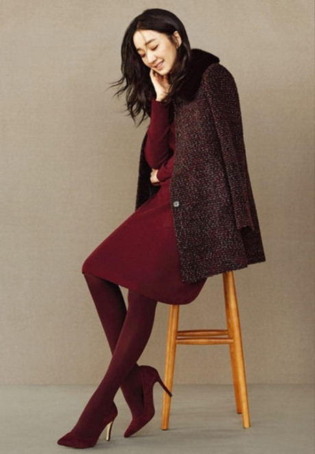 Mac dep va sang voi mau do Bordeaux - Anh 3