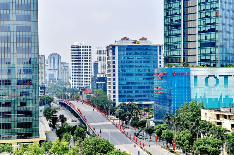 Một góc đường phố trên địa bàn quận Ba Đình. (Ảnh IT)