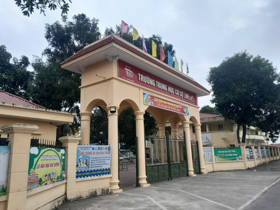 Trường THCS Lim nơi xảy ra sự việc.