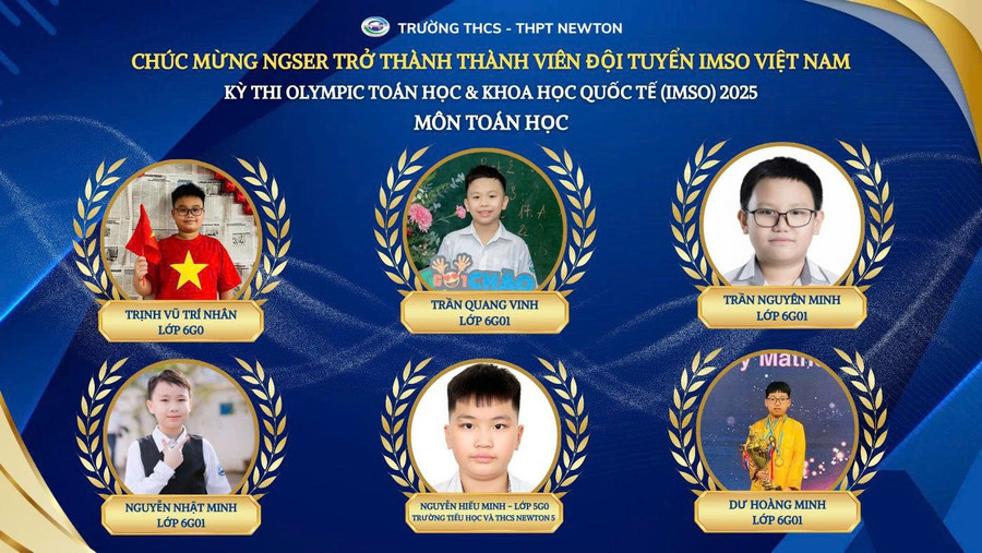 Học sinh Trường Newton.