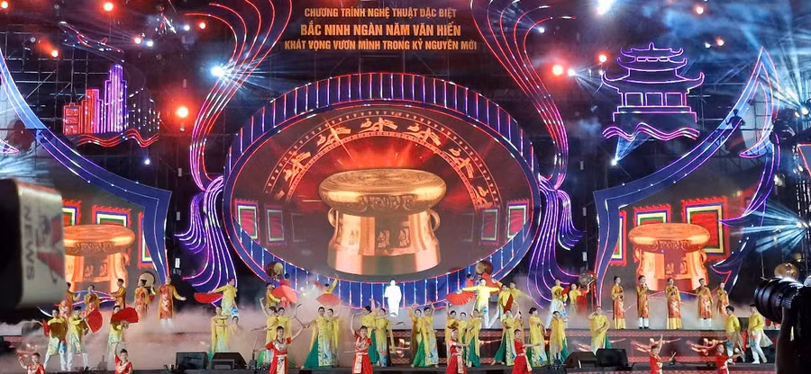 Chương trình nghệ thuật đặc biệt chào mừng sự kiện trọng đại thành lập tỉnh Bắc Ninh.