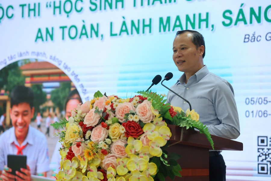 Ông Mai Sơn – Phó Chủ tịch thường trực UBND tỉnh Bắc Giang phát biểu chỉ đạo tại lễ phát động. dc2b37a57c76ce289767-1.jpg