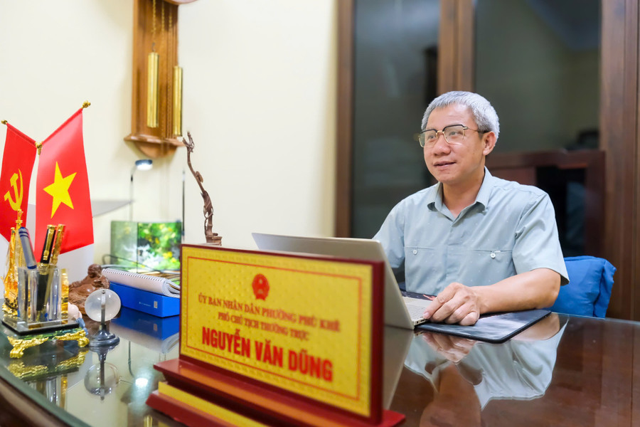 Ông Nguyễn Văn Dũng - Phó Chủ tịch Thường trực UBND phường Phù Khê thông tin với Báo GD&TĐ. z6920020261168-0c2791b23de681239b055f5b316affcc.jpg