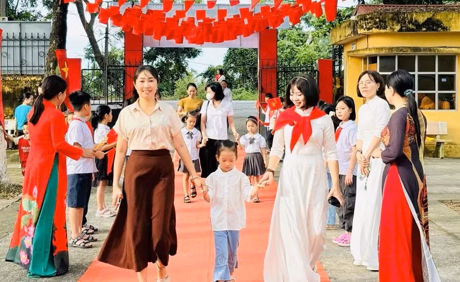 Học sinh trên địa bàn phường Đa Mai, tỉnh Bắc Ninh.