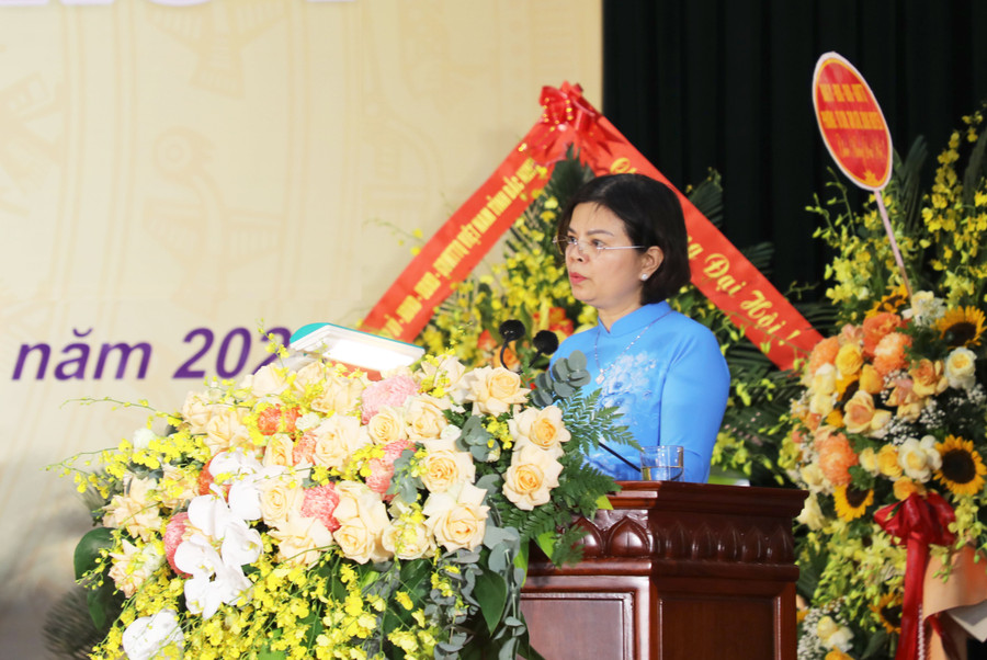 Phó Bí thư Tỉnh ủy Bắc Ninh Nguyễn Hương Giang phát biểu chỉ đạo đại hội. pk2.jpg