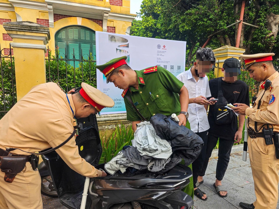 Lực lượng công an cấp xã được huy động trong công tác tuần tra, xử lý. csgt-2.jpg