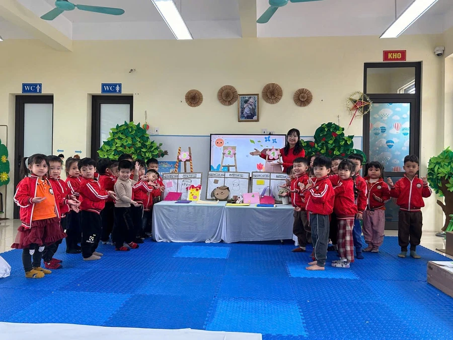 Trẻ mầm non thích thú với các bài giảng, trải nghiệm từ STEM.