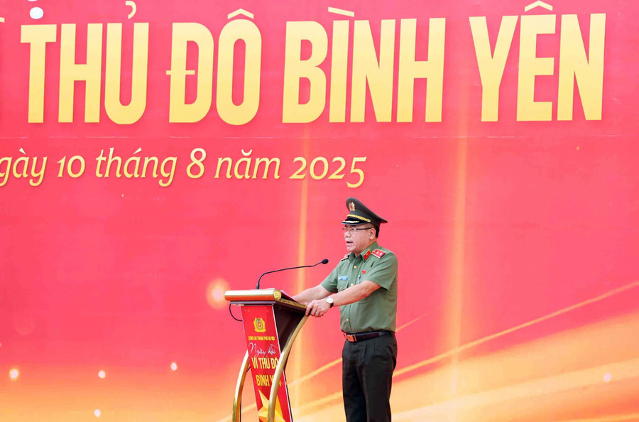 Trung tướng Nguyễn Thanh Tùng, Giám đốc Công an TP Hà Nội phát biểu. c14.jpg