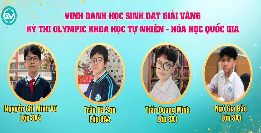 Trường THCS Giảng Võ 2 vinh danh học sinh đạt giải Vàng.