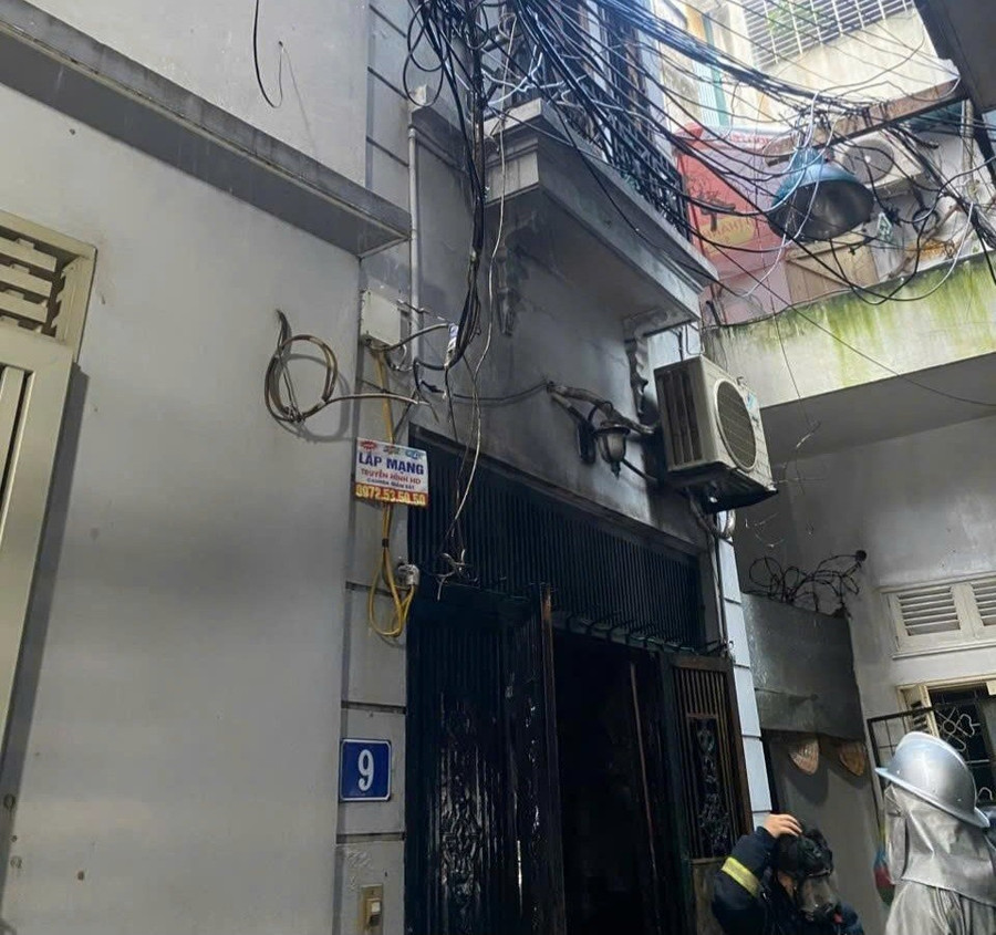Hiện trường vụ cháy.