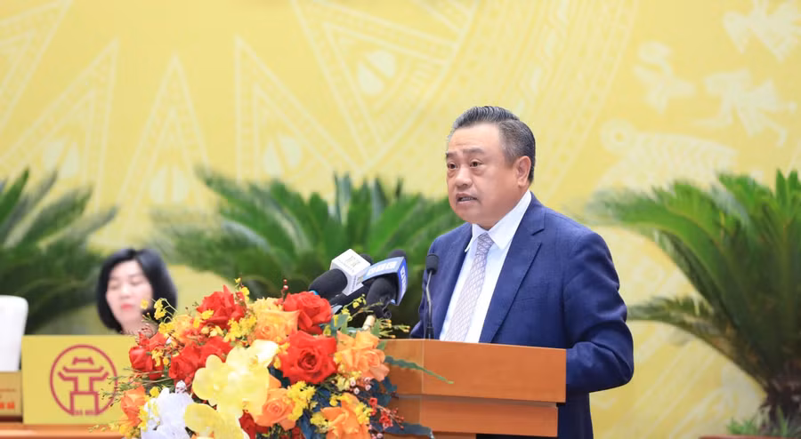 Chủ tịch UBND TP Hà Nội Trần Sỹ Thanh.