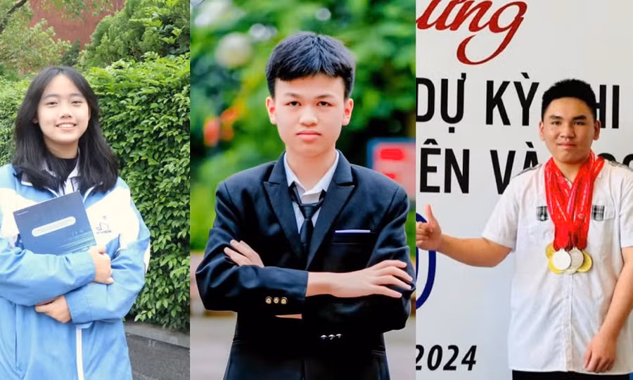 Từ trái sang phải: Trương Thanh Xuân, Nguyễn Đức Hiển và Đỗ Anh Đức.