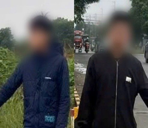 Công an lập biên bản xử lý trường hợp bắn ná cao su gây thương tích người đi đường.