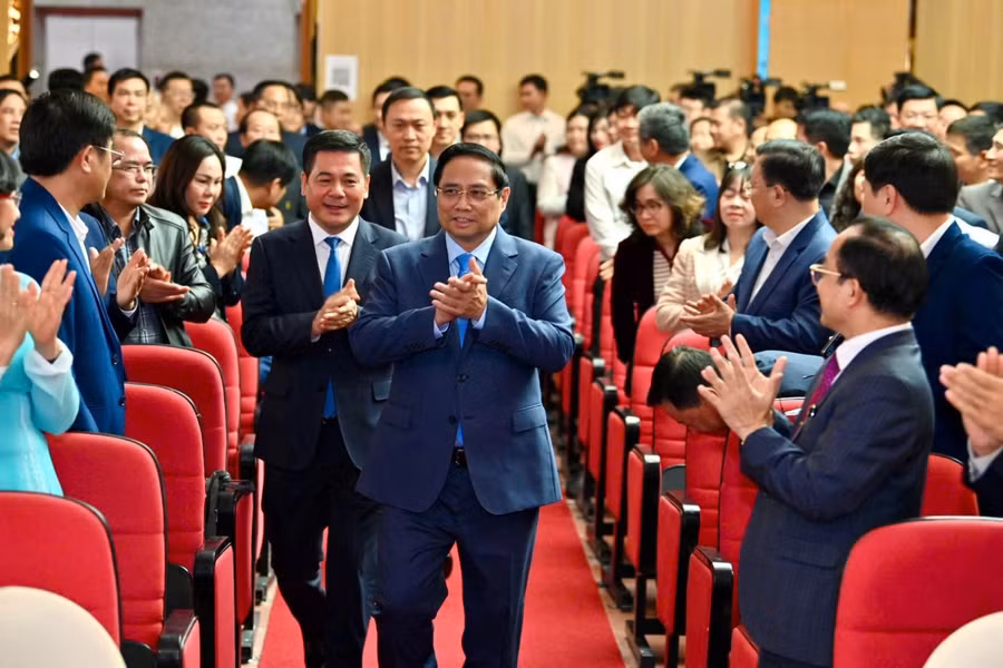 Thủ tướng Phạm Minh Chính tham dự Hội nghị tổng kết công tác ngành Công Thương.