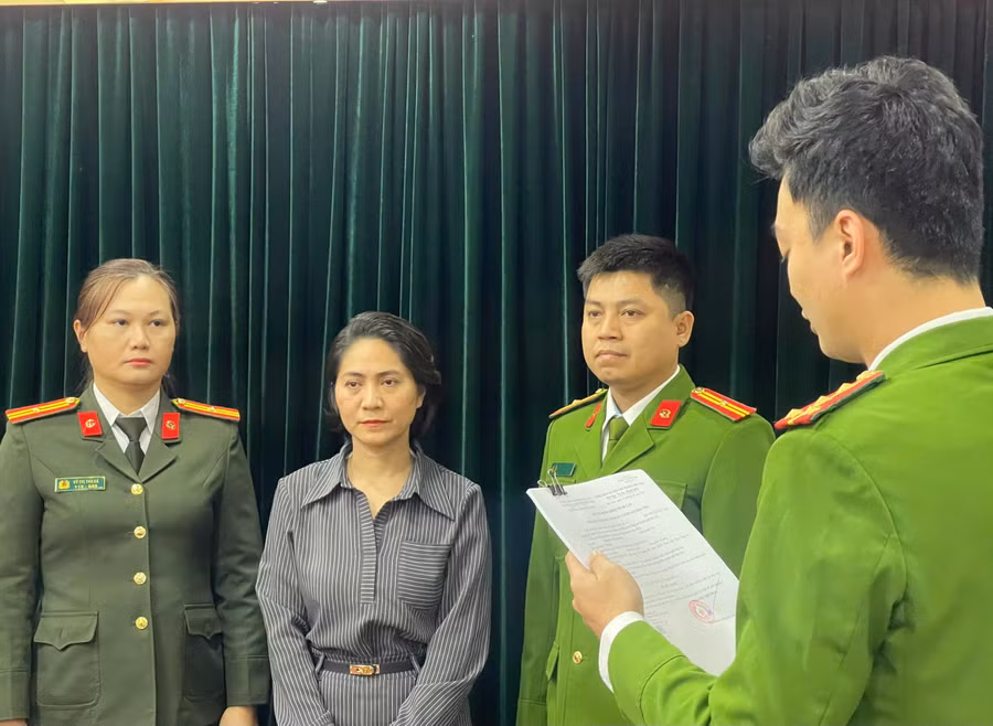 Nguyễn Thị Thu Hà, Giám đốc Công ty TNHH Ngọc Việt Education. (Ảnh: CA).