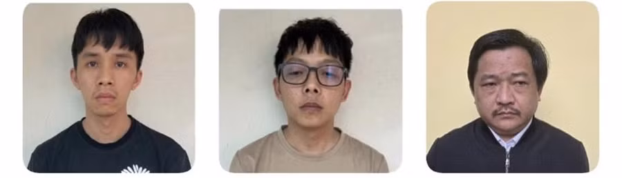 Từ trái sang: Hoàng Ngọc Huân, Hoàng Quốc Huy, Nguyễn Văn Ngọc.