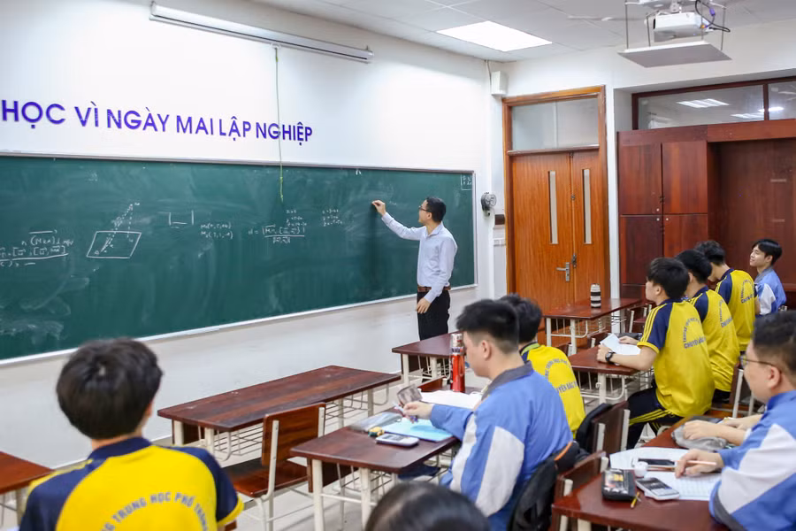 Lớp Toán tại Trường THPT Chuyên Bắc Ninh (Ảnh TL).