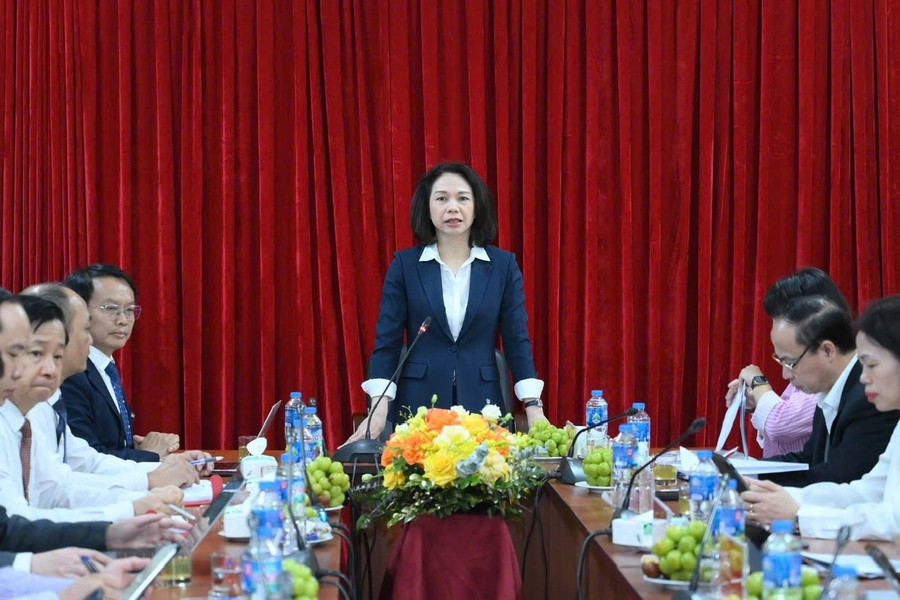 Vice Chairman of Hanoi People's Committee delivered concluding remarks and directions. Phó Chủ tịch UBND TP. Hà Nội phát biểu kết luận và chỉ đạo.
