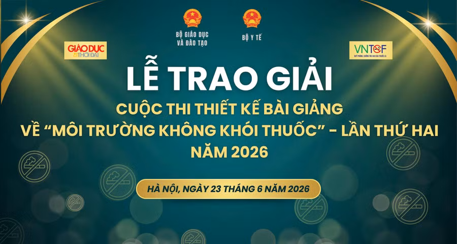 Trao giải Cuộc thi thiết kế bài giảng về Môi trường không khói thuốc lần thứ hai