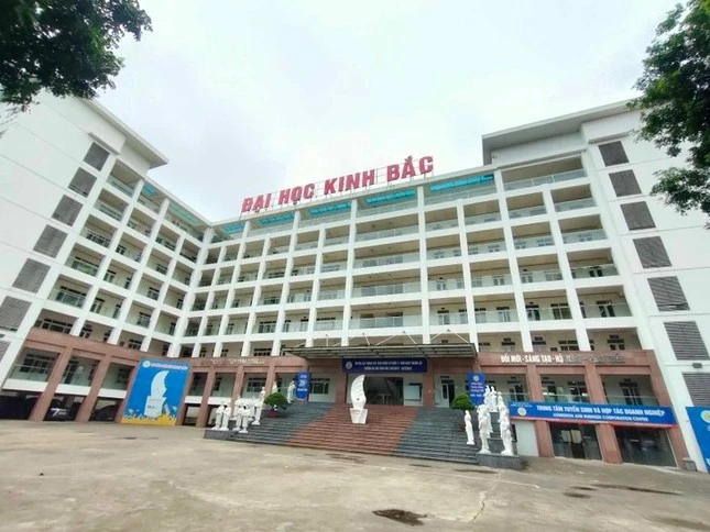 Một góc khuôn viên Trường Đại học Kinh Bắc.