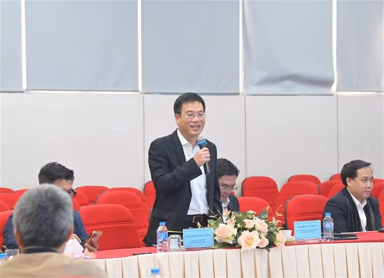 PGS.TS. Nguyễn Lê Cường – Phó Hiệu trưởng phát biểu tại chương trình.