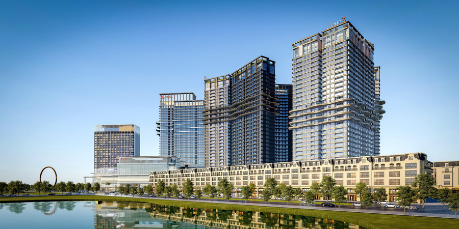 Phối cảnh dự án Royal Mansion với lối kiến trúc Pháp.