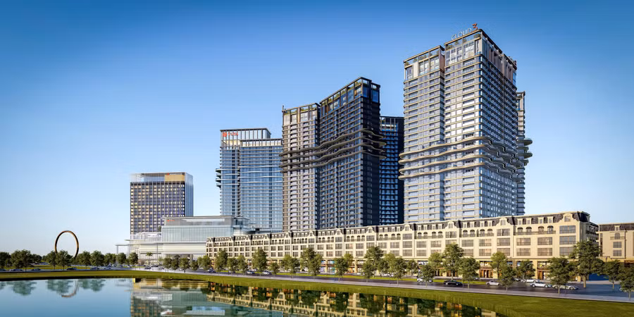 Phối cảnh dự án Royal Mansion với lối kiến trúc Pháp.