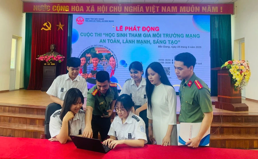 Cuộc thi được học sinh Bắc Giang lan tỏa, hưởng ứng mạnh mẽ. 